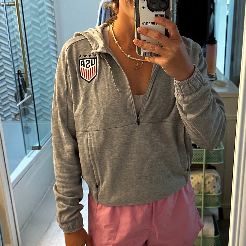 USWNT quarter-zip hoodie